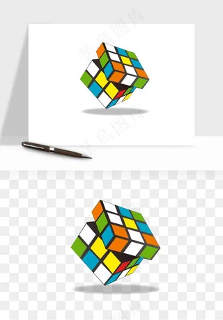 游戏魔方玩具png免抠