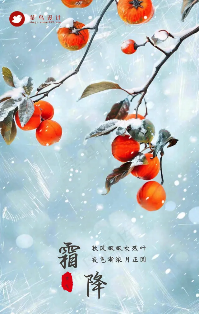 霜降手机海报
