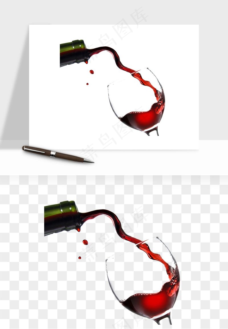 红酒玻璃酒杯png免抠