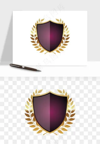 盾牌护盾认证品质徽章png免抠