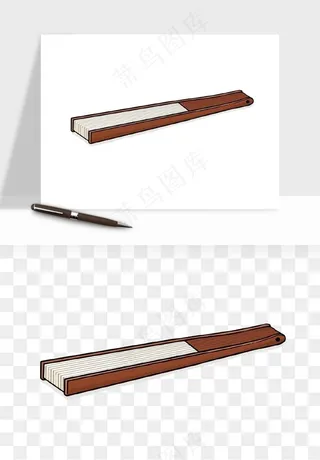 古风扇子元素png免抠