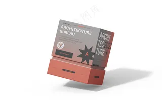 方形天地盖香水精品礼盒包装纸盒logo贴图样机-04