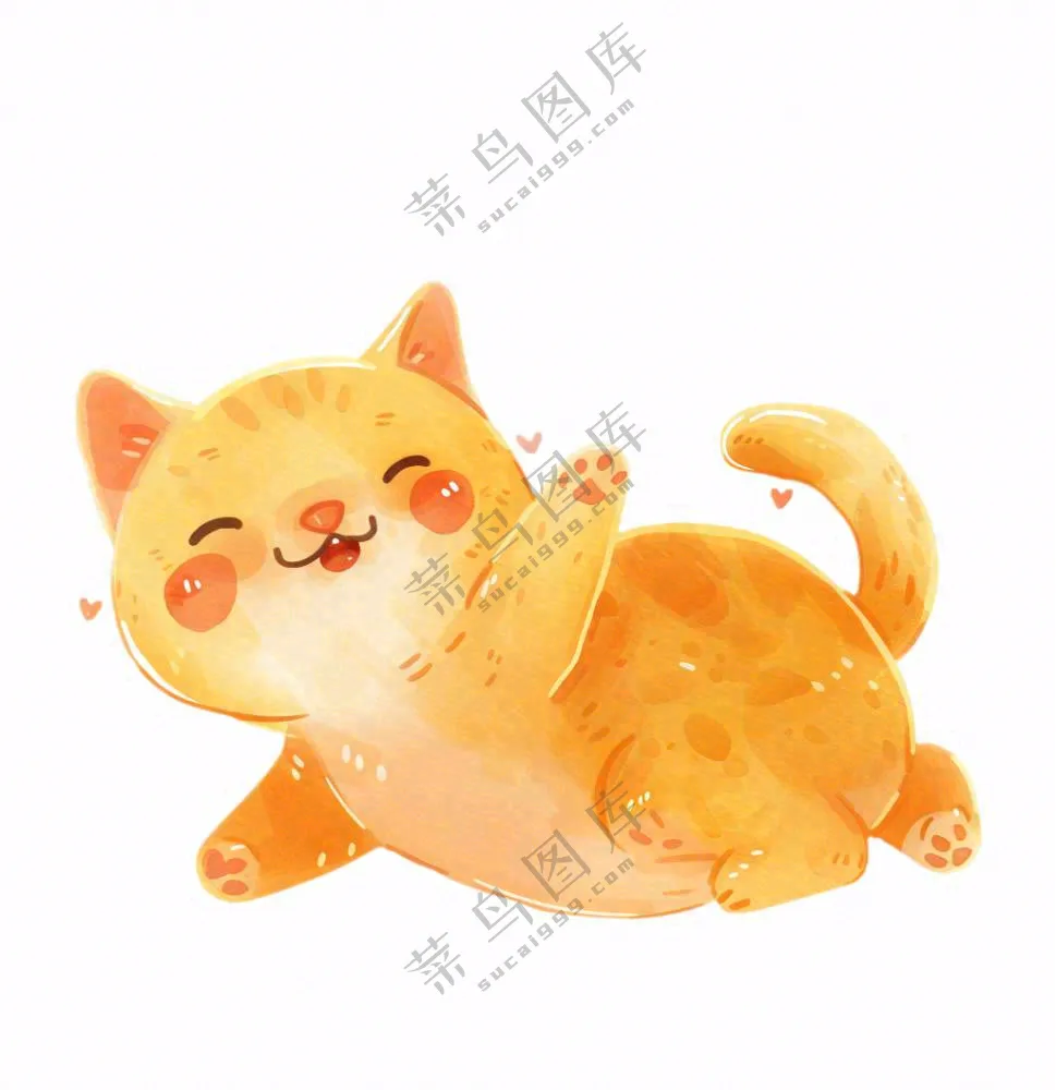 萌宠宠物卡通小猫可爱免抠