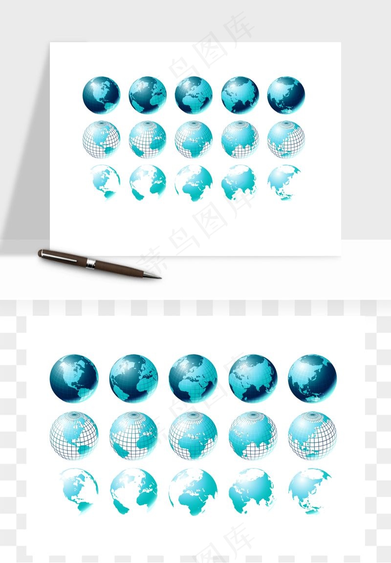 科技地球点线矢量png免抠