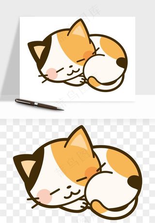 卡通狗狗猫咪png免抠