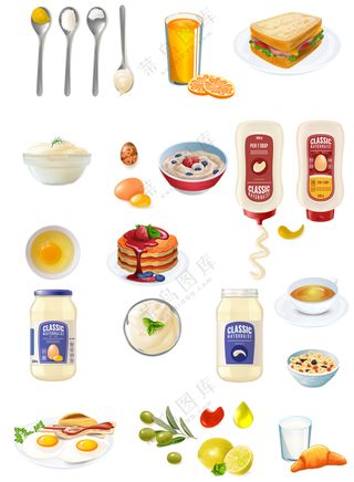 西餐糕点烘培厨房用品元素大合集