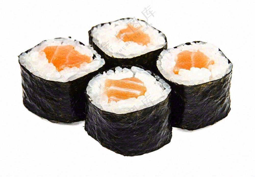寿司三文鱼食物摄影图免抠