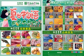 夏 超市传单