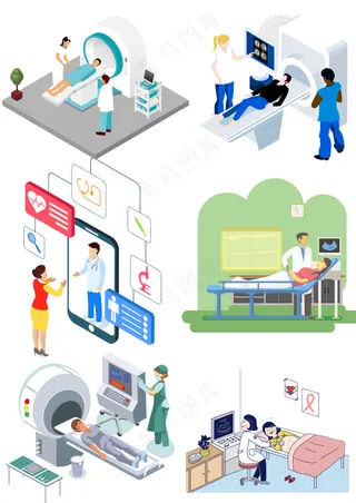 医学体检癌症检查胎儿检查医疗元素大合集