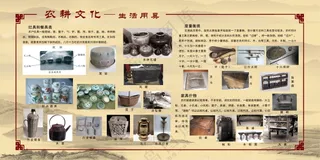 农耕农具知识宣传海报