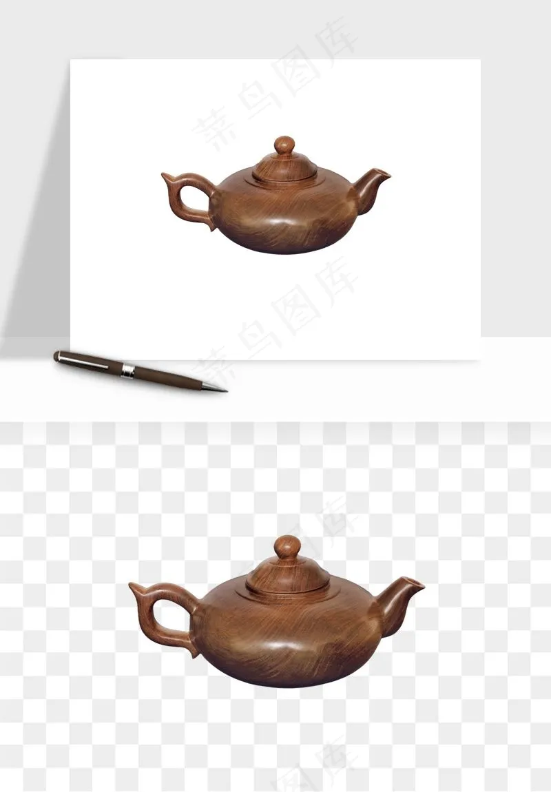 中国风茶壶茶几png免抠图
