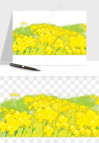 油菜花田png免抠