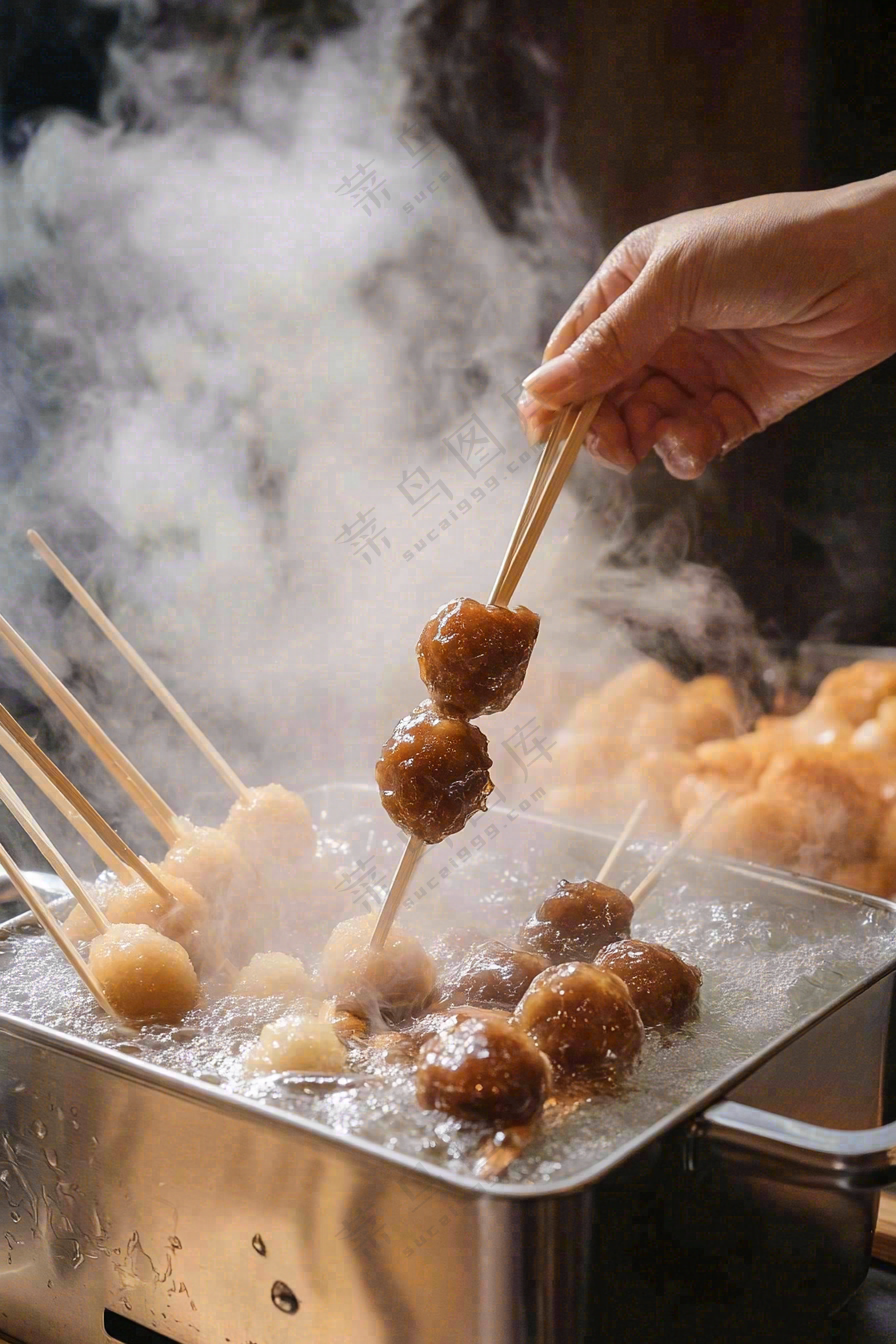 美味关东煮清汤麻辣烫美食摄影图