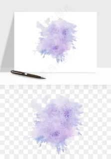 水彩泼墨涂鸦墨迹元素png免抠