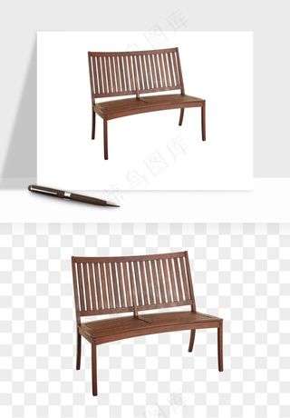 中式长椅长桌木桌png免抠