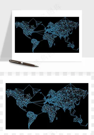 世界地图矢量png免抠