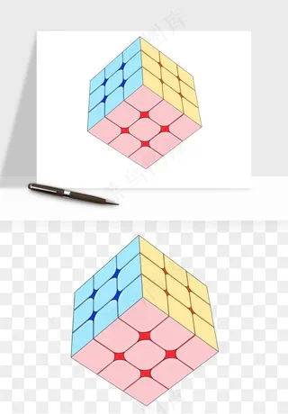 游戏魔方玩具png免抠