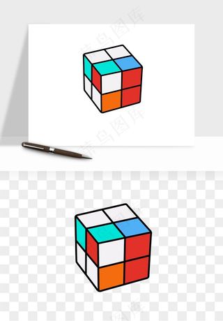 游戏魔方玩具png免抠