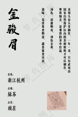 茶叶简介（展示牌）