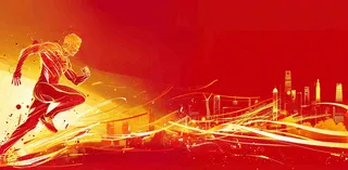 红色大气战报荣誉榜背景