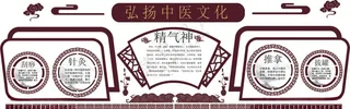 中医文化墙          精气神中医养生馆