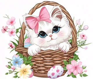 小猫猫咪宠物动物卡通插画免抠