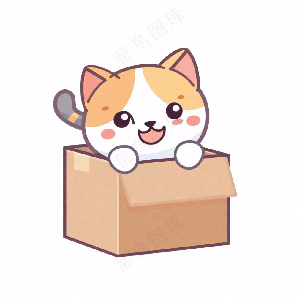小猫猫咪宠物动物卡通插画免抠