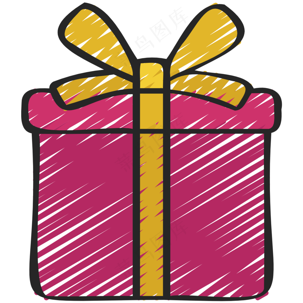 生日礼物 铅笔手绘图标icon