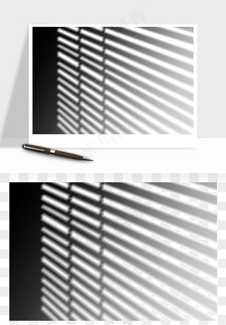 阴影植物窗户投影免抠元素