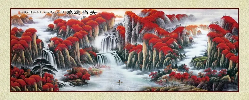 鸿运当头喷绘原图