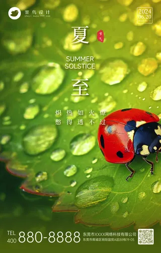 夏至手机海报