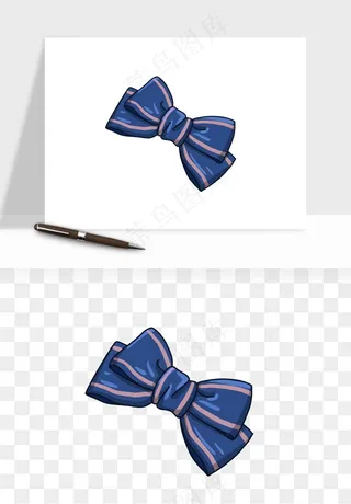 蝴蝶结西装领结png免抠