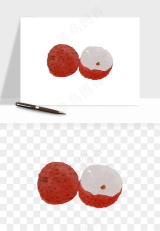 荔枝妃子笑水果png免抠