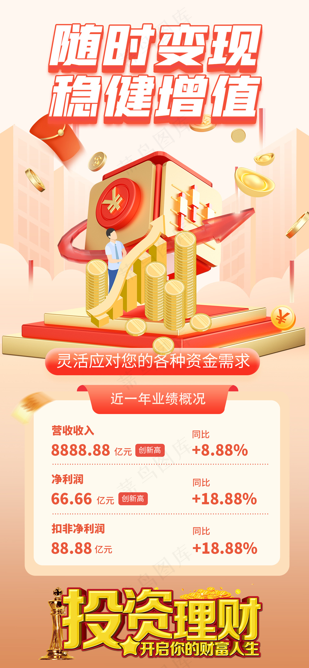 稳健增值股票基金投资海报