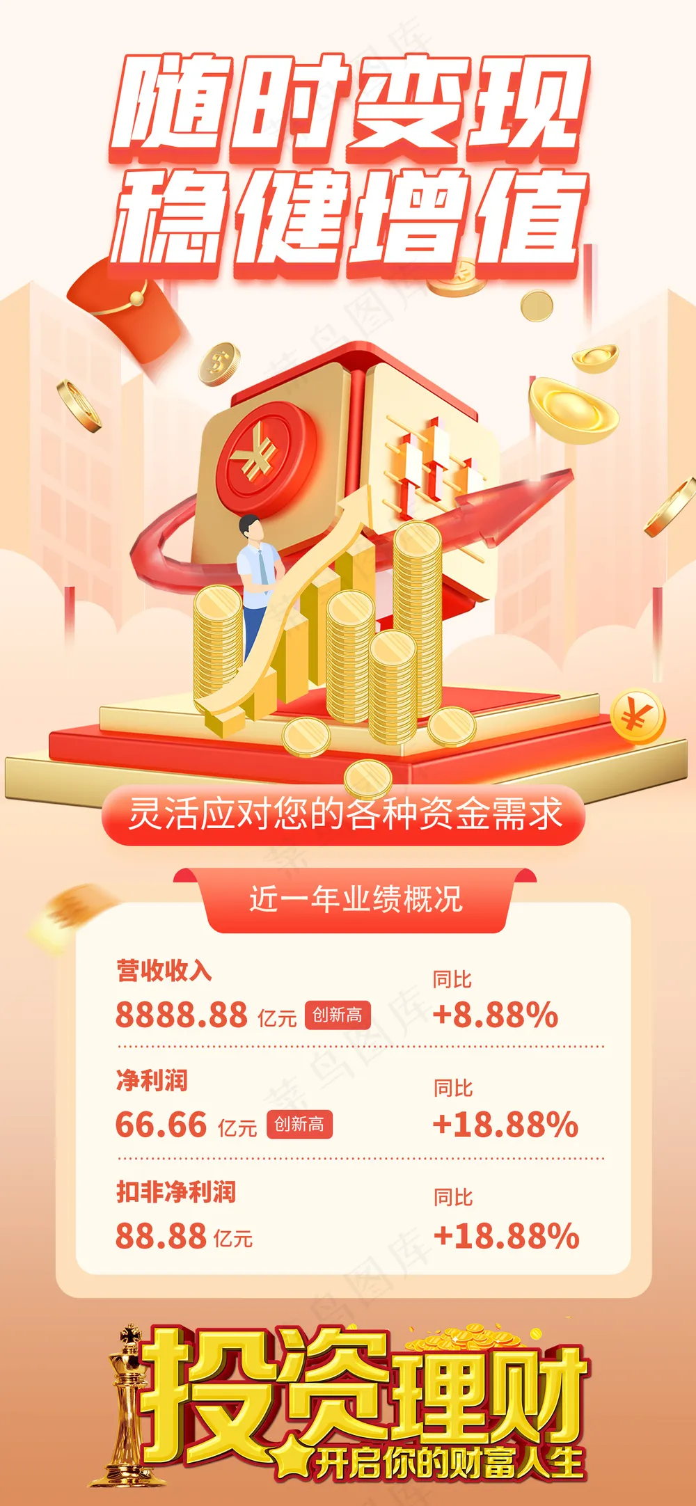 稳健增值股票基金投资海报