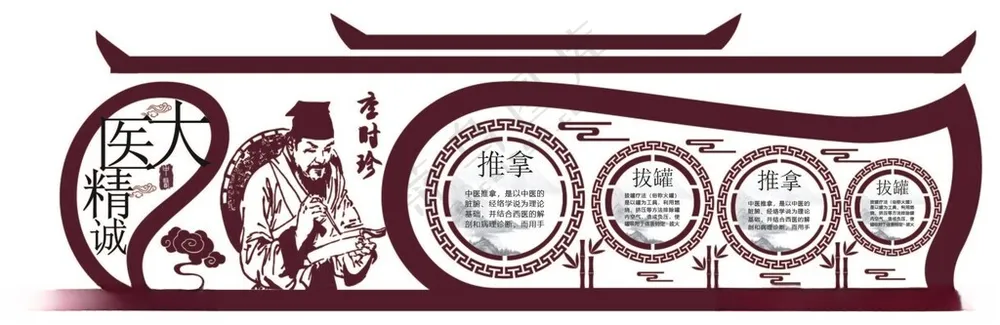 中医文化墙          传统中医中国传统文化