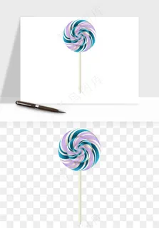 棒棒糖圈圈糖png免抠