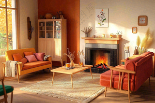 家装家居设计简约风室内装修摄影图