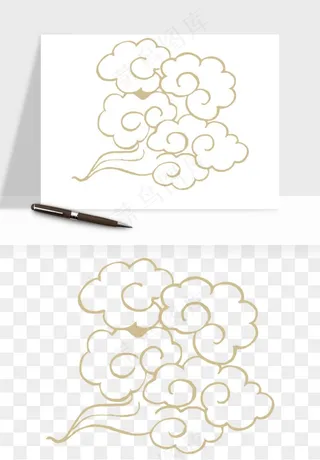 国潮祥云矢量png免抠