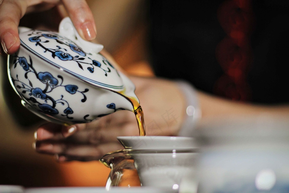 复古茶饮茶叶背景素材