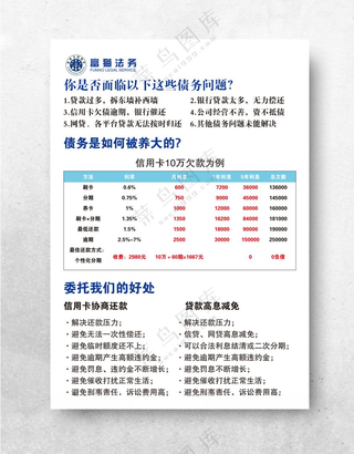 法务常识宣传海报律师展板PSD