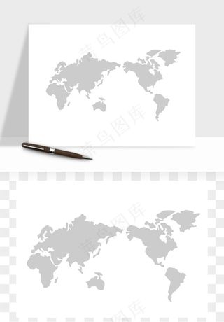 世界地图矢量png免抠