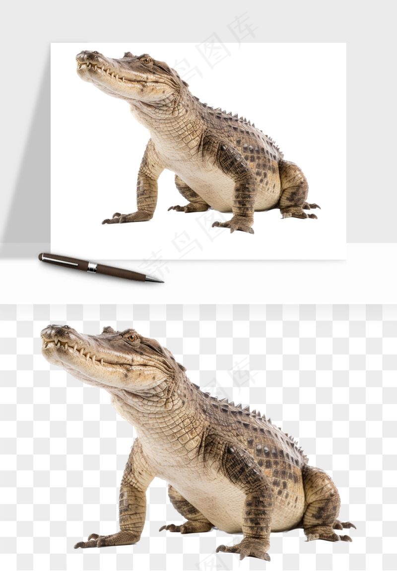 鳄鱼动物png免抠