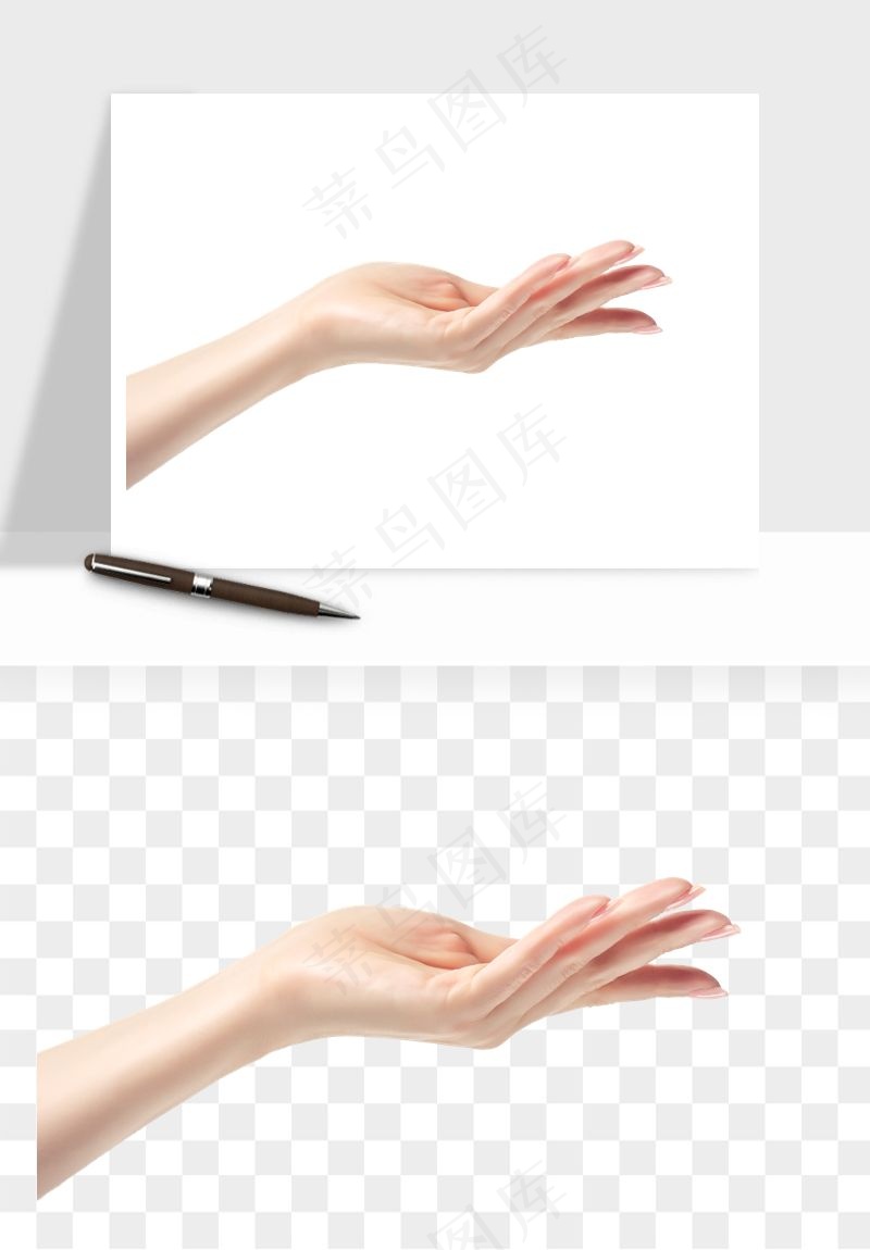手势手部动作手指png免抠