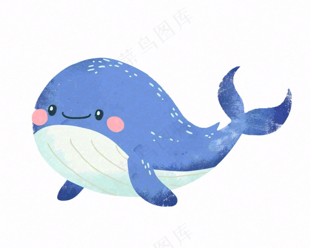海豚海洋生物动物卡通插画免抠