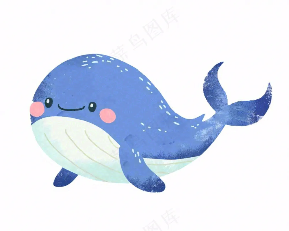 海豚海洋生物动物卡通插画免抠
