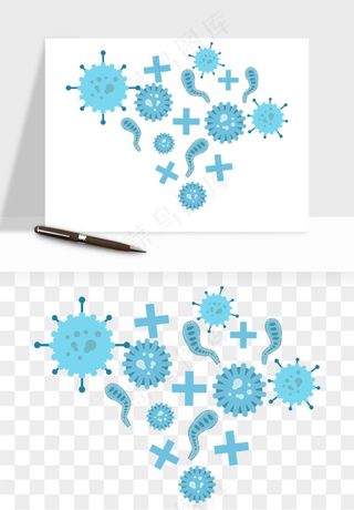病毒细菌癌细胞png免抠