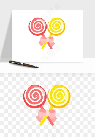 棒棒糖圈圈糖png免抠