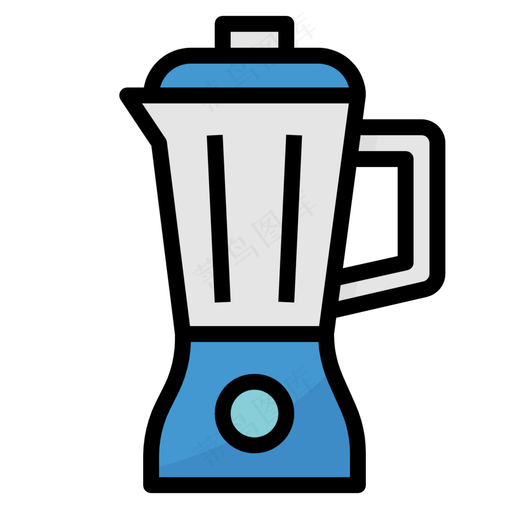搅拌器 豆浆机 破壁机 线性色彩图标