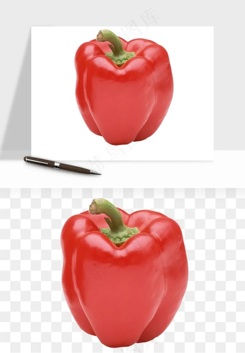 青圆椒蔬菜png免抠